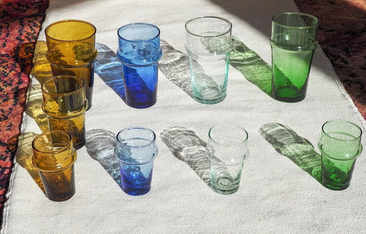 Recycled Moroccan Clear tequila Shot/Espresso Glass