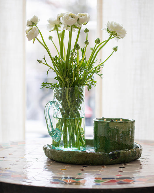 Recycled Moroccan Glass Water Jug