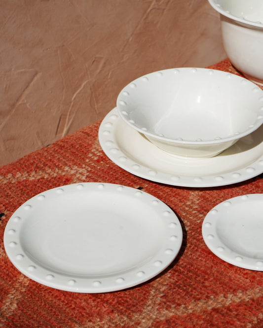 White Bobble Collection Pasta Bowl