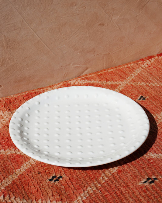 White Bobble Collection Serving Platter