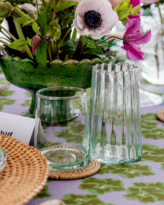 Recycled Moroccan Clear Tumbler/Highball Glass