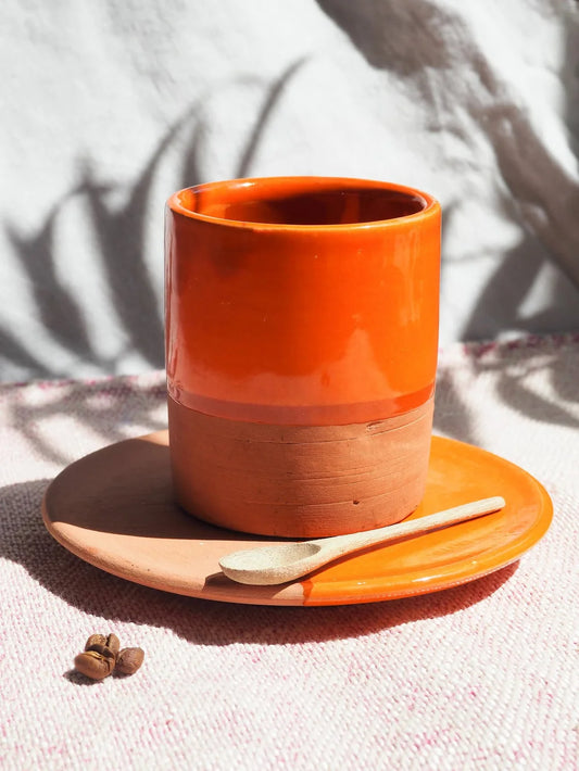 Moroccan Handmade Espresso Cup and Saucer 6oz