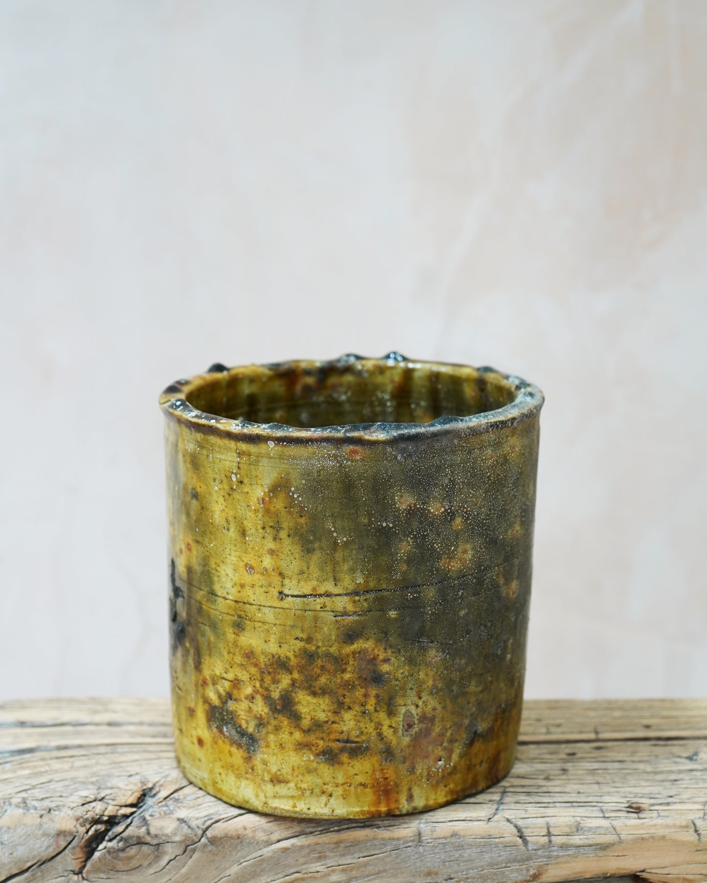 Vintage Tamegroute Planter/Pot - Shaded Ochre