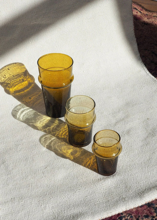 Recycled Moroccan Clear tequila Shot/Espresso Glass